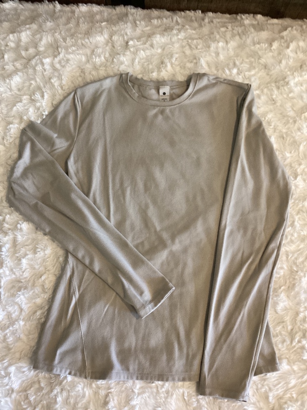 Yogalicious Fitted Long Sleeved Top, Beige,Size S